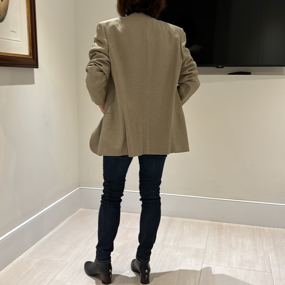 Vintage Italian Shawl Collar Tweed Blazer Size 10 - Picture 4 of 16